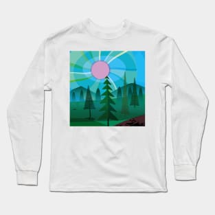 Pink Sun Long Sleeve T-Shirt